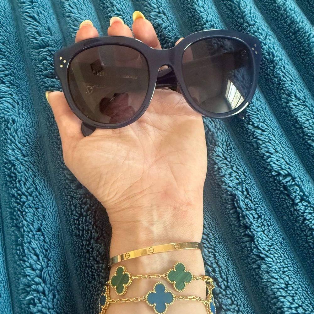 Celine blue 48MM Havana cat eye sunglasses 😎